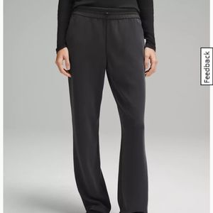 LULULEMON  Soft Suprime lounge pants black/ charcoal sz 12 Regular length.